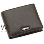 Tommy Hilfiger Wallet Men Brown Genuine Leather Printed Logo | Watches Prime