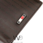 Tommy Hilfiger Wallet Men Brown Genuine Leather Printed Logo | Watches Prime