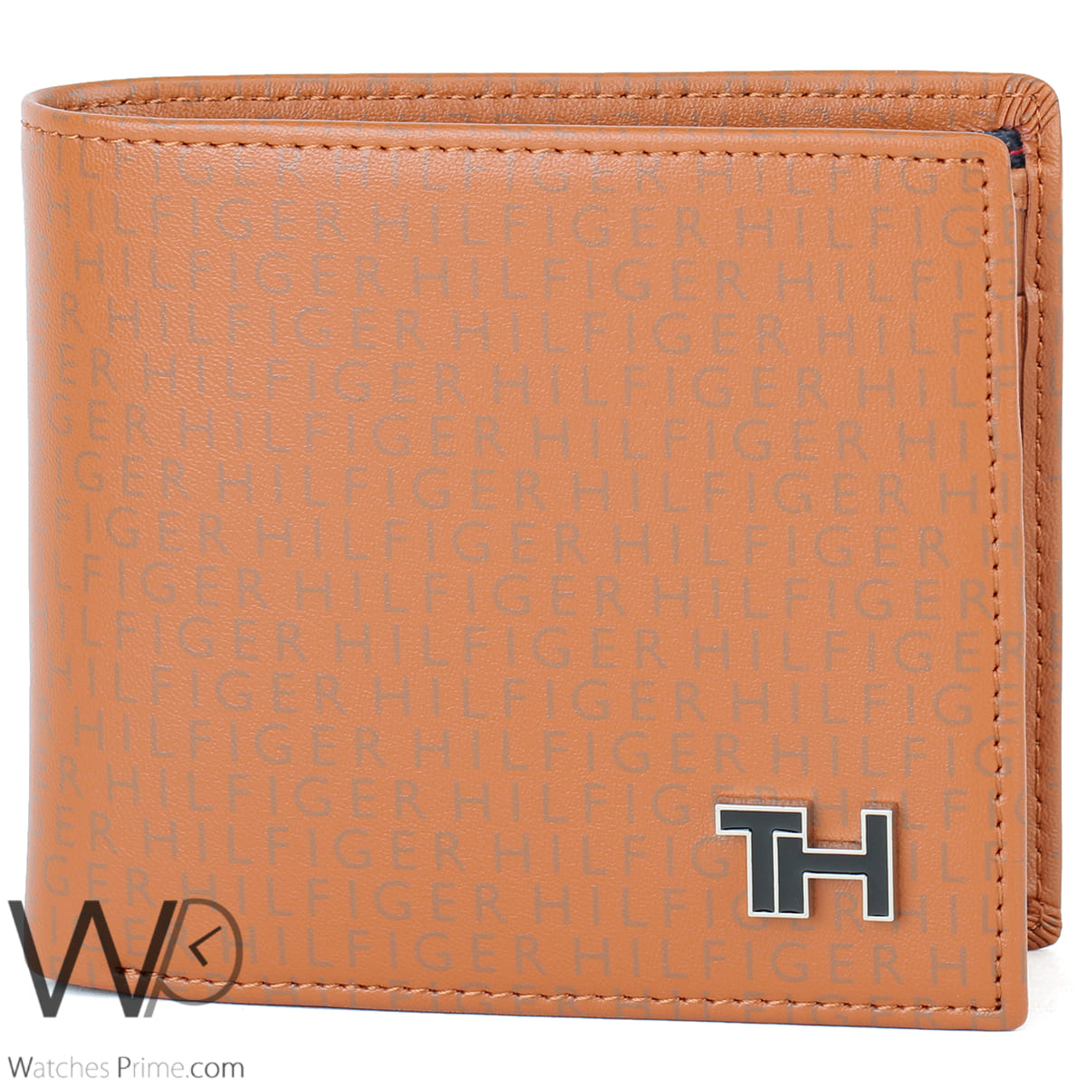 Tommy Hilfiger Wallet Men Light Brown Genuine Printed Leather Th Logo | Watches Prime Tommy Hilfiger Wallet Men Light Brown Genuine Printed Leather Th Logo | Watches Prime