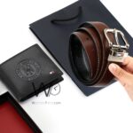 Tommy Hilfiger Leather Wallet Black Brown Belt For Men Gift Set | Watches Prime Tommy Hilfiger Leather Wallet Black Brown Belt For Men Gift Set | Watches Prime
