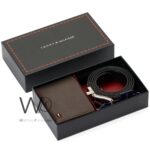 Tommy Hilfiger Leather Wallet Brown Belt For Men Gift Set | Watches Prime Tommy Hilfiger Leather Wallet Brown Belt For Men Gift Set | Watches Prime