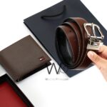 Tommy Hilfiger Leather Wallet Brown Belt For Men Gift Set | Watches Prime Tommy Hilfiger Leather Wallet Brown Belt For Men Gift Set | Watches Prime