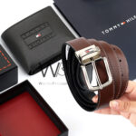 Tommy Hilfiger Leather Wallet Black Brown Belt For Men Gift Set | Watches Prime Tommy Hilfiger Leather Wallet Black Brown Belt For Men Gift Set | Watches Prime