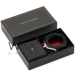 Tommy Hilfiger Leather Wallet Black Brown Belt For Men Gift Set | Watches Prime Tommy Hilfiger Leather Wallet Black Brown Belt For Men Gift Set | Watches Prime