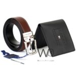 Tommy Hilfiger Leather Wallet Black Brown Belt For Men Gift Set | Watches Prime Tommy Hilfiger Leather Wallet Black Brown Belt For Men Gift Set | Watches Prime