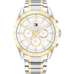 1782555 tommy hilfiger watch women silver dial metal stainless steel rose gold strap quartz battery analog kenzie