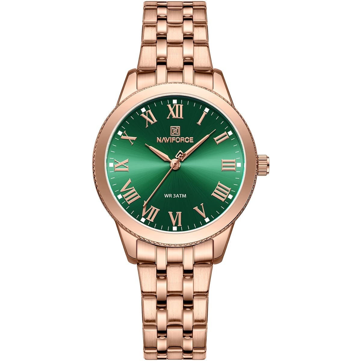 Naviforce Ladies Watch NF5032 RG GN RG | Watches Prime Naviforce Ladies Watch NF5032 RG GN RG | Watches Prime