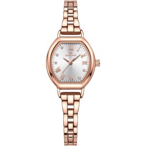 nf5035 rg w naviforce watch women white dial stainless steel metal rose gold strap quartz battery analog three hand for dream