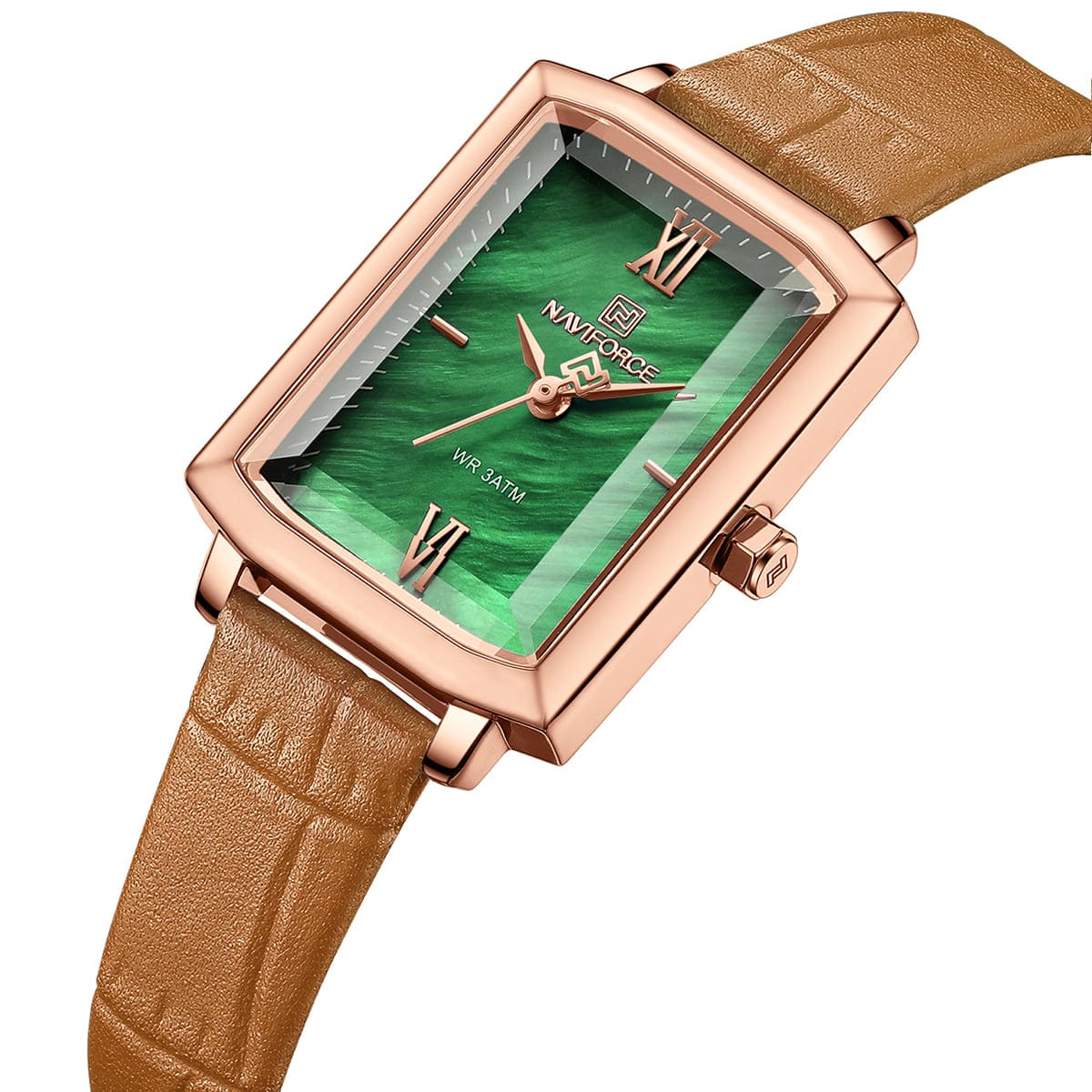 Naviforce Ladies Watch NF5039 RG GN BN | Watches Prime Naviforce Ladies Watch NF5039 RG GN BN | Watches Prime