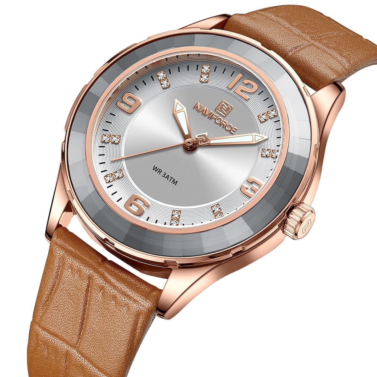 Naviforce Ladies Watch NF5040 RG W BN | Watches Prime Naviforce Ladies Watch NF5040 RG W BN | Watches Prime