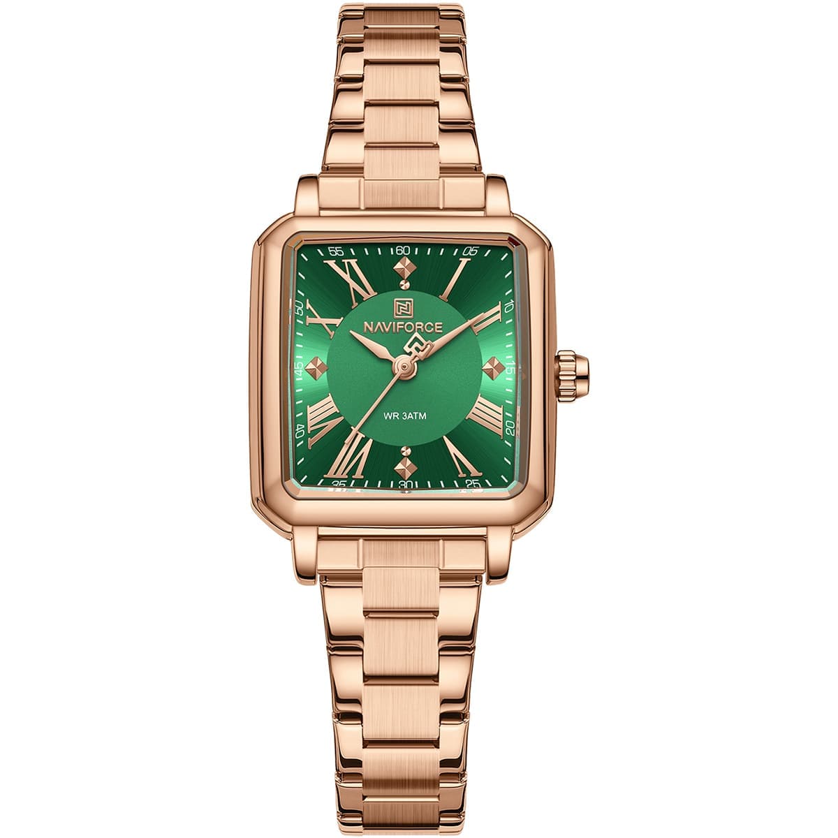 Naviforce Ladies Watch NF5065 RG GN | Watches Prime Naviforce Ladies Watch NF5065 RG GN | Watches Prime