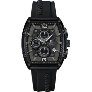 ساعة نافي فورس للرجال NF6101-B-W-B