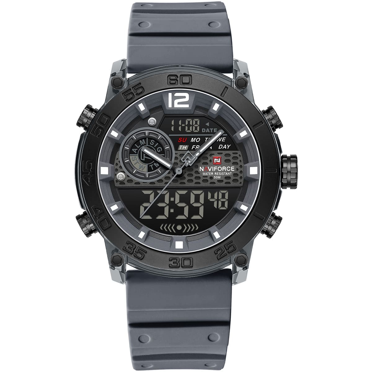 Naviforce Men's Watch NF6104 T GY W T GY | Watches Prime Naviforce Men's Watch NF6104 T GY W T GY | Watches Prime