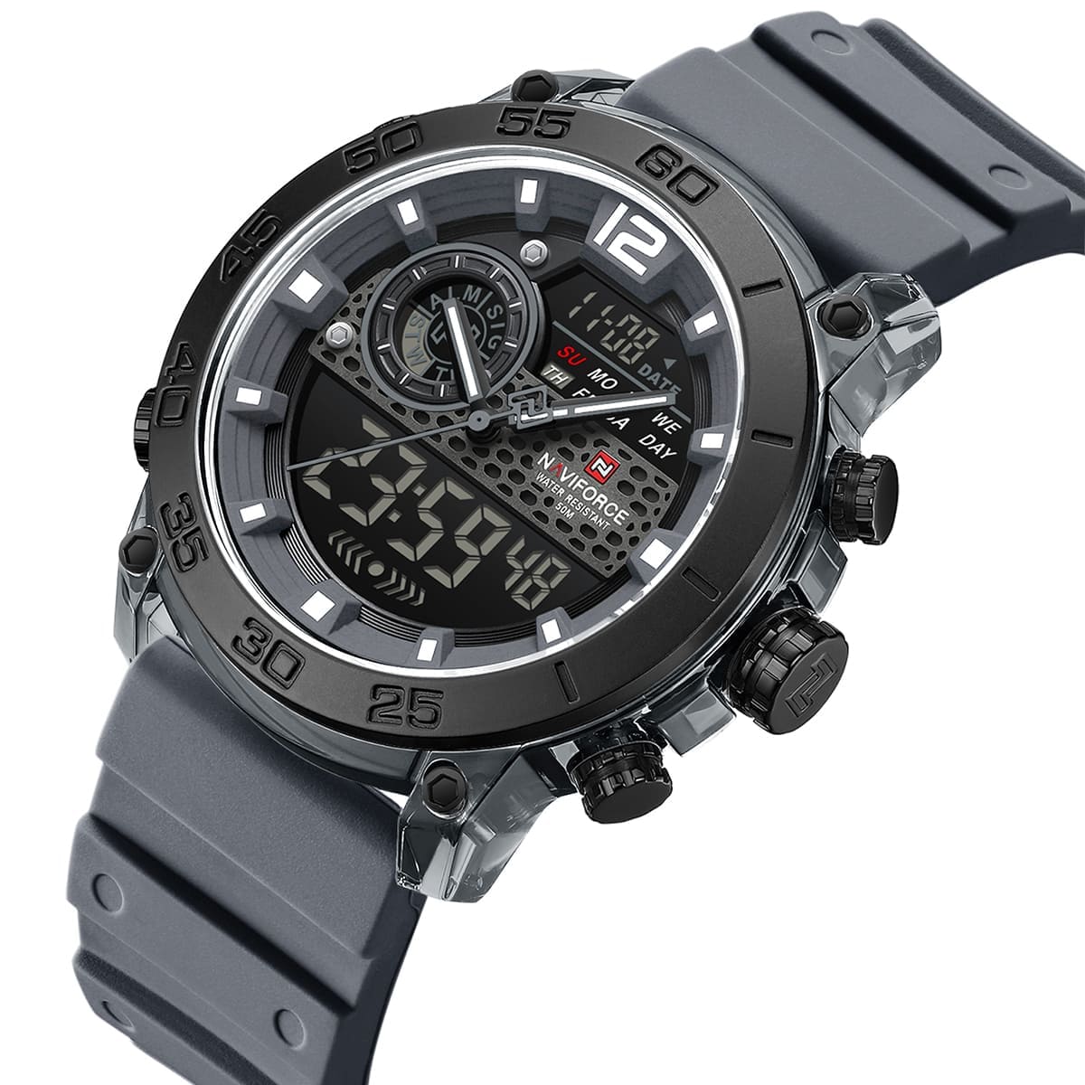 Naviforce Men's Watch NF6104 T GY W T GY | Watches Prime Naviforce Men's Watch NF6104 T GY W T GY | Watches Prime