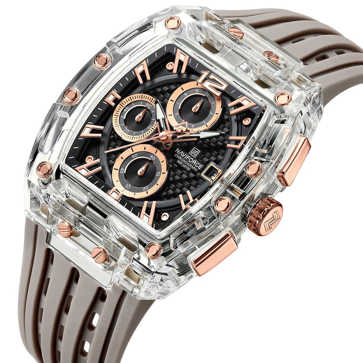 Naviforce Men's Watch NF7105 S RG GY | Watches Prime Naviforce Men's Watch NF7105 S RG GY | Watches Prime