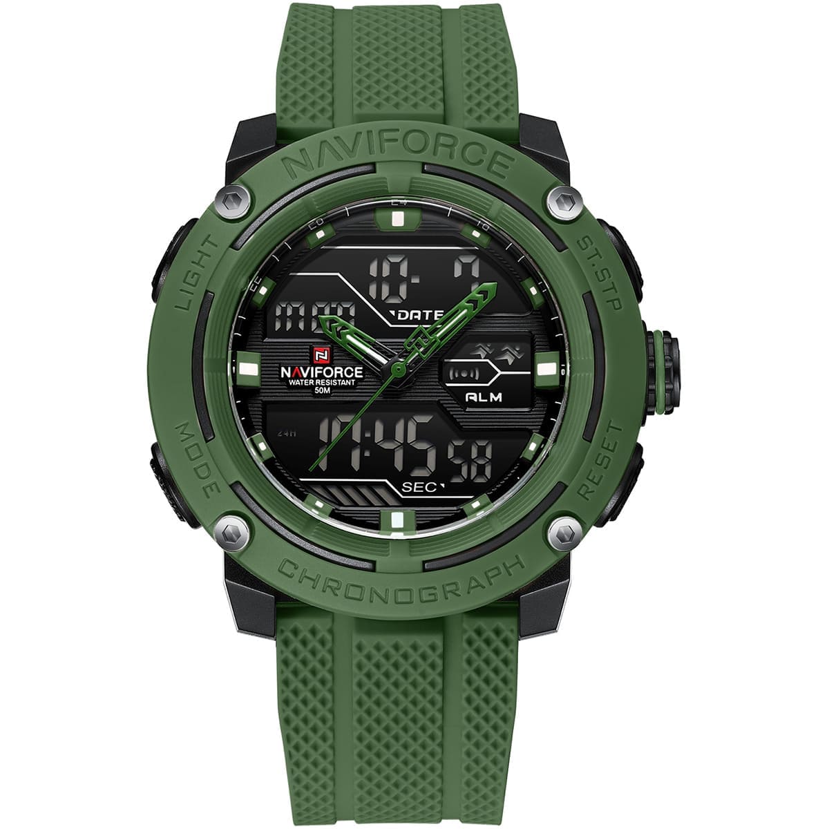 Naviforce Men's Watch NF7114 GN GN | Watches Prime Naviforce Men's Watch NF7114 GN GN | Watches Prime