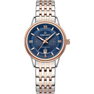 nf8040l s rg be naviforce watch water resistant 30m women blue dial stainless steel metal silver rose gold strap quartz battery analog three hand for dream