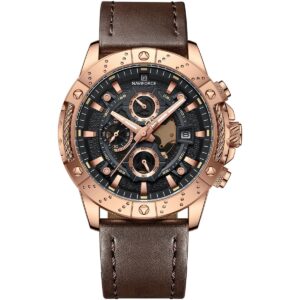 Naviforce Watch For Men NF8055-RG-B-D-BN