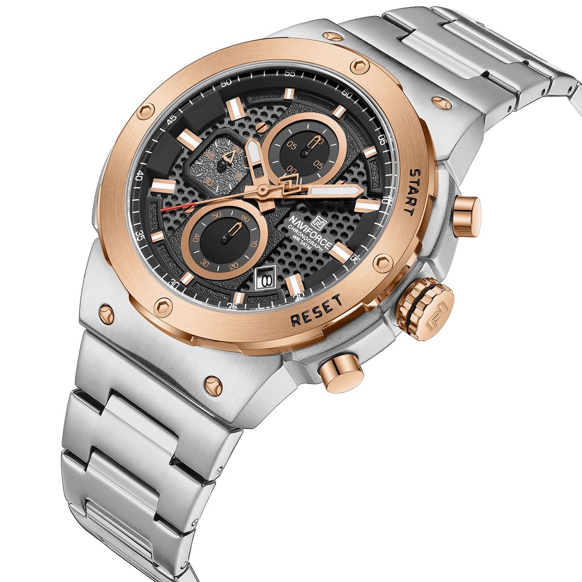 Naviforce Men's Watch NF8072 S RG S | Watches Prime Naviforce Men's Watch NF8072 S RG S | Watches Prime