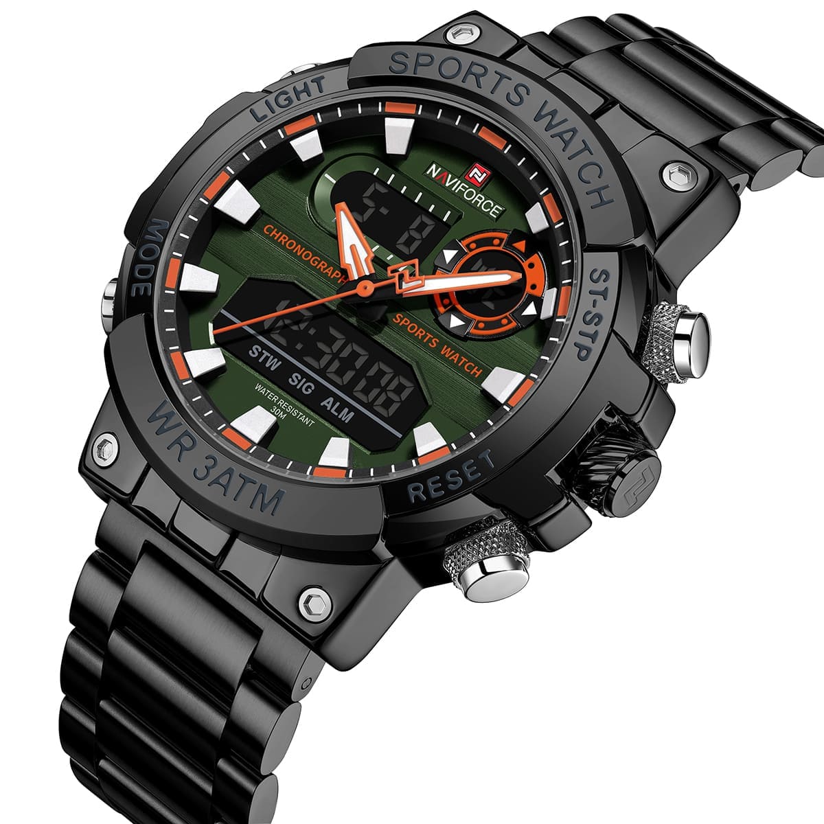 Naviforce Men's Watch NF9237 B GN B | Watches Prime Naviforce Men's Watch NF9237 B GN B | Watches Prime