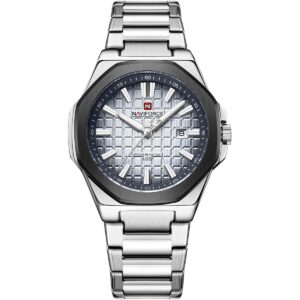 ساعة نافي فورس للرجال NF9258-S-W-S
