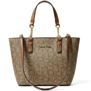 calvin klein beige brown women shoulder bag