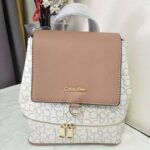 Calvin Klein White Brown Women Backpack | Watches Prime