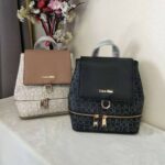 Calvin Klein White Brown Women Backpack | Watches Prime