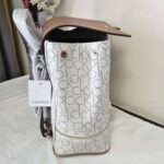 Calvin Klein White Brown Women Backpack | Watches Prime