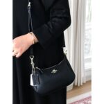 Coach Gold Black Women Shoulder Bag | Watches Prime