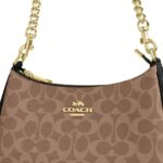 Coach Gold Tan Brown Women Shoulder Bag | Watches Prime