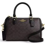 Coach Gold Walnut Black Women Handbag Cv961 | Watches Prime