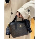 Coach Walnut Black Handbag For Women | Watches Prime
