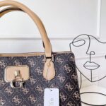 Guess Black Beige Bag For Women | Watches Prime