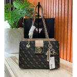 Guess Black Beige Bags For Women | Watches Prime