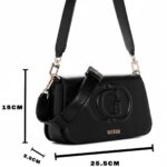 Guess Black Shoulder Bag Hwevg951320 Bla | Watches Prime