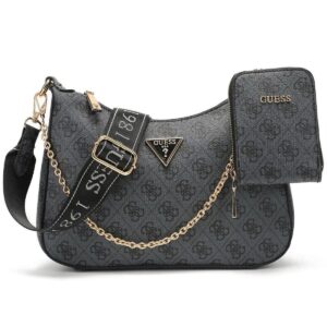 guess coal black women shoulder bag