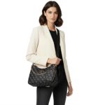 Guess Coal Black Shoulder Bag For Women | Watches Prime