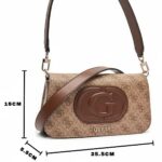 حقيبة كتف نسائية من جيس Guess بلون بني لاتيه | واتشز برايم
