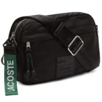 حقيبة كروس بودي سوداء للرجال من Lacoste لاكوست | واتشز برايم