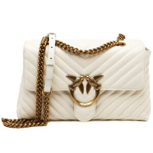 pinko white women crossbody bag 100043a0gkz14q