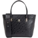 حقيبة يد نسائية سوداء تومي هيلفيغر Aw0Aw16002 | واتشز برايم