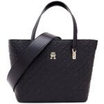حقيبة يد نسائية سوداء تومي هيلفيغر Aw0Aw16002 | واتشز برايم