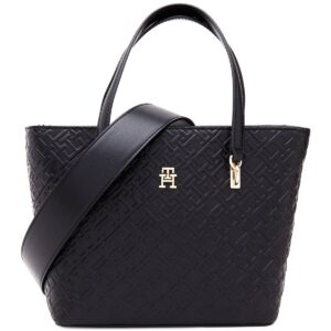 tommy hilfiger black women handbags aw0aw16002