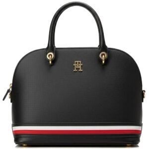 حقيبة كتف نسائية سوداء تومي هيلفيغر Aw0Aw16409 | واتشز برايم