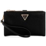Guess Black Saffiano Leather Women’s Wristlet Wallet Organizer with Gold Hardware | Watches Prime Guess Black Saffiano Leather Women’s Wristlet Wallet Organizer with Gold Hardware | Watches Prime