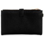 Guess Black Saffiano Leather Women’s Wristlet Wallet Organizer with Gold Hardware | Watches Prime Guess Black Saffiano Leather Women’s Wristlet Wallet Organizer with Gold Hardware | Watches Prime