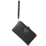 Guess Black Saffiano Leather Women’s Wristlet Wallet Organizer with Gold Hardware | Watches Prime Guess Black Saffiano Leather Women’s Wristlet Wallet Organizer with Gold Hardware | Watches Prime