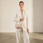 Tommy Hilfiger Beige Monogram Embossed Women’s Crossbody Bag with Gold Hardware | Watches Prime