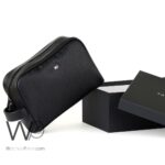 Tommy Hilfiger Black Mens Clutch Leather Bag Gift Box Mercedes Benz Edition | Watches Prime
